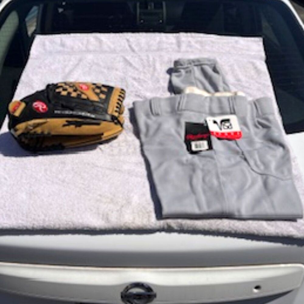 Softball Glove & Pants . Size: Large {42-44} . Rawlings Zero Shock . New w/ Tags